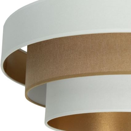Stropní svítidlo WENTA 1xE27/60W/230V pr. 50 cm bílá/hnědá