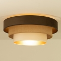 Stropní svítidlo WENTA 1xE27/60W/230V pr. 50 cm hnědá/juta/béžová