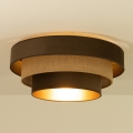 Stropní svítidlo WENTA 1xE27/60W/230V pr. 50 cm hnědá/juta