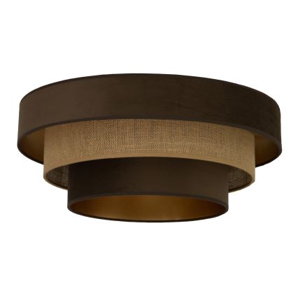 Stropní svítidlo WENTA 1xE27/60W/230V pr. 50 cm hnědá/juta
