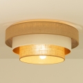Stropní svítidlo WENTA 1xE27/60W/230V pr. 50 cm juta/béžová