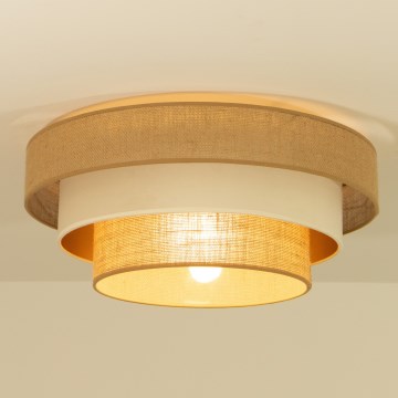 Stropní svítidlo WENTA 1xE27/60W/230V pr. 50 cm juta/béžová