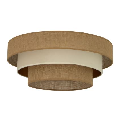 Stropní svítidlo WENTA 1xE27/60W/230V pr. 50 cm juta/béžová