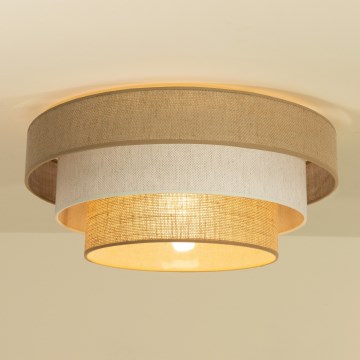 Stropní svítidlo WENTA 1xE27/60W/230V pr. 50 cm juta/krémová