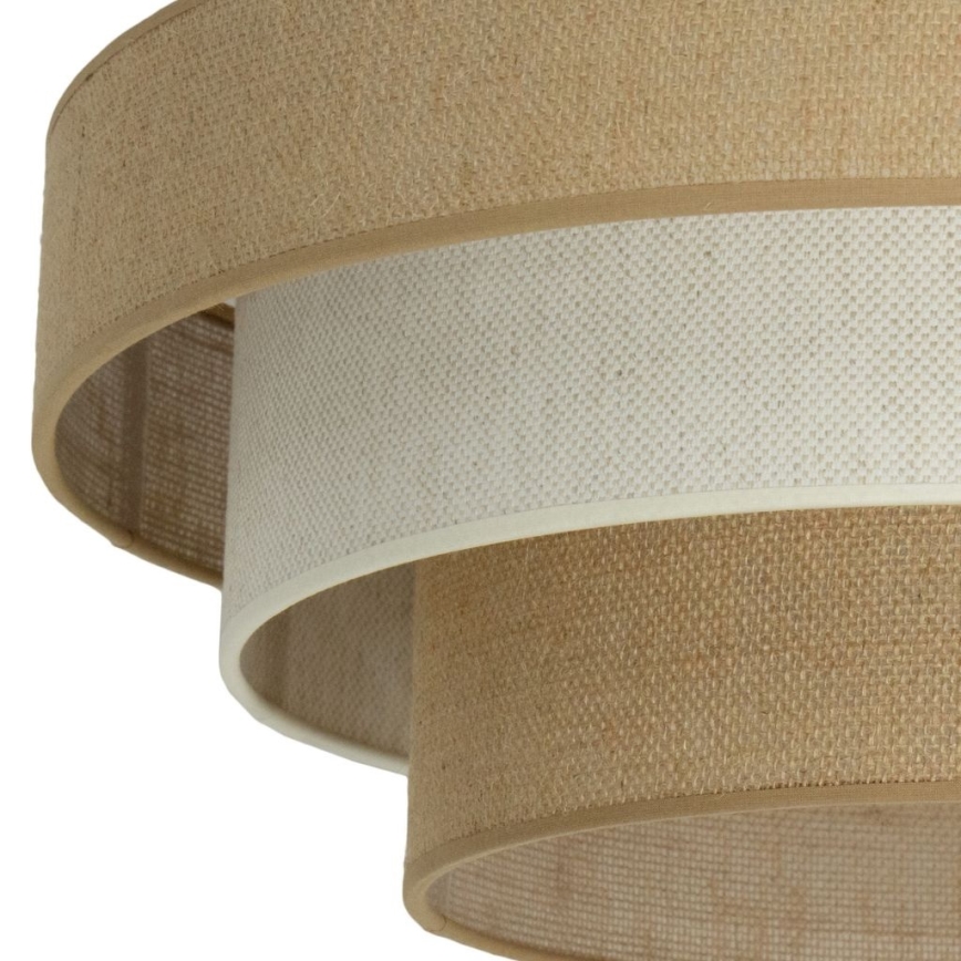 Stropní svítidlo WENTA 1xE27/60W/230V pr. 50 cm juta/krémová