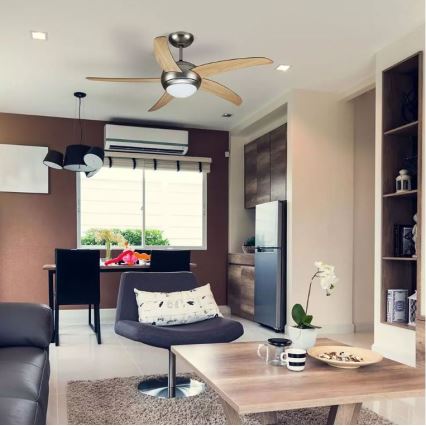 Stropní ventilátor 2xE27/20W/230V pr. 132 cm + dálkové ovládání
