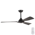 Stropní ventilátor pr. 132 cm IP44 černá + dálkové ovládání