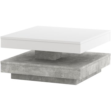 Stůl TIMO bílá/šedá beton