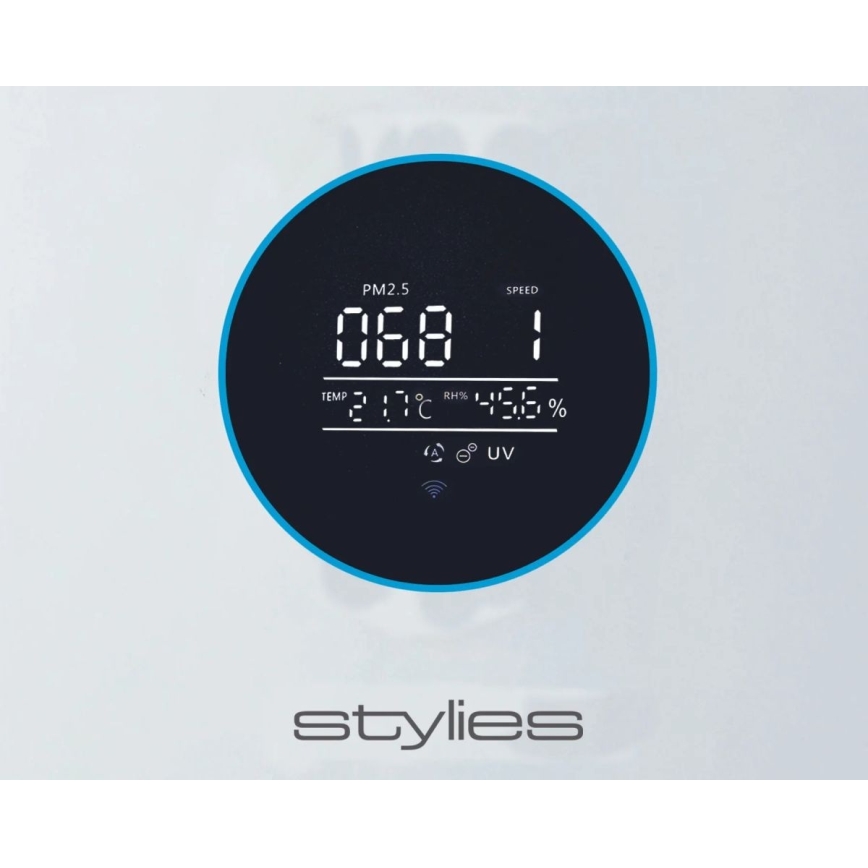 Stylies - Čistička vzduchu se zvlhčovačem ALPHA 68W/230V Wi-Fi bílá