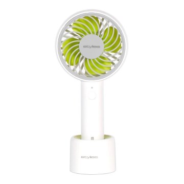 Stylies - Nabíjecí ruční ventilátor LACERTA 4W/5V 2500 mAh bílá