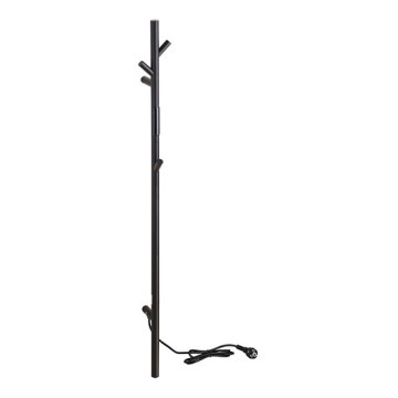 Sušák ručníků 10,3x118 cm nerez/černá