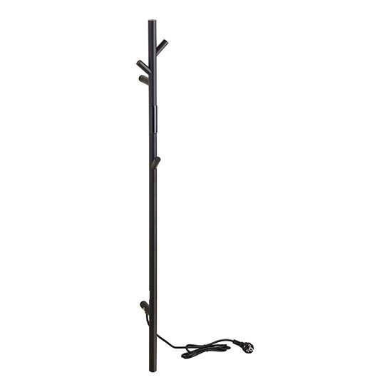 Sušák ručníků 10,3x118 cm nerez/černá