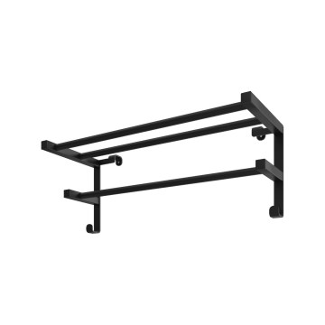 Sušák ručníků na koupelnový radiátor HF SHEFFIELD 52x20,4 cm černá