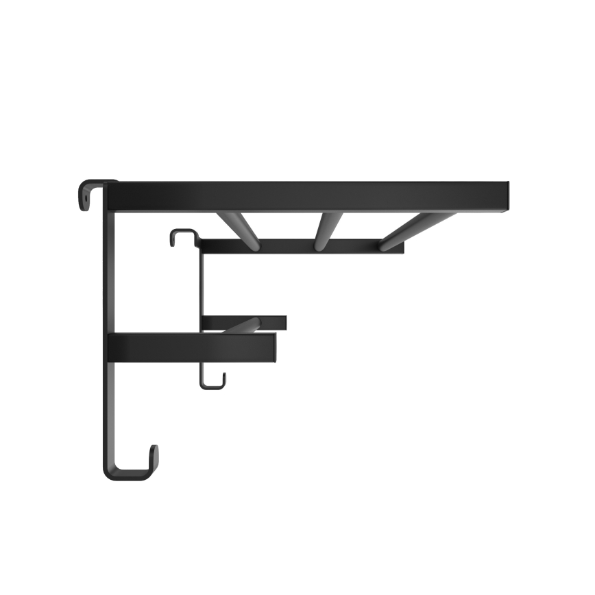 Sušák ručníků na koupelnový radiátor HF SHEFFIELD 52x28,4 cm černá
