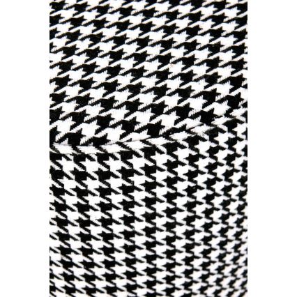 Taburet ARUNA pr. 36 cm bílá/černá/zlatá