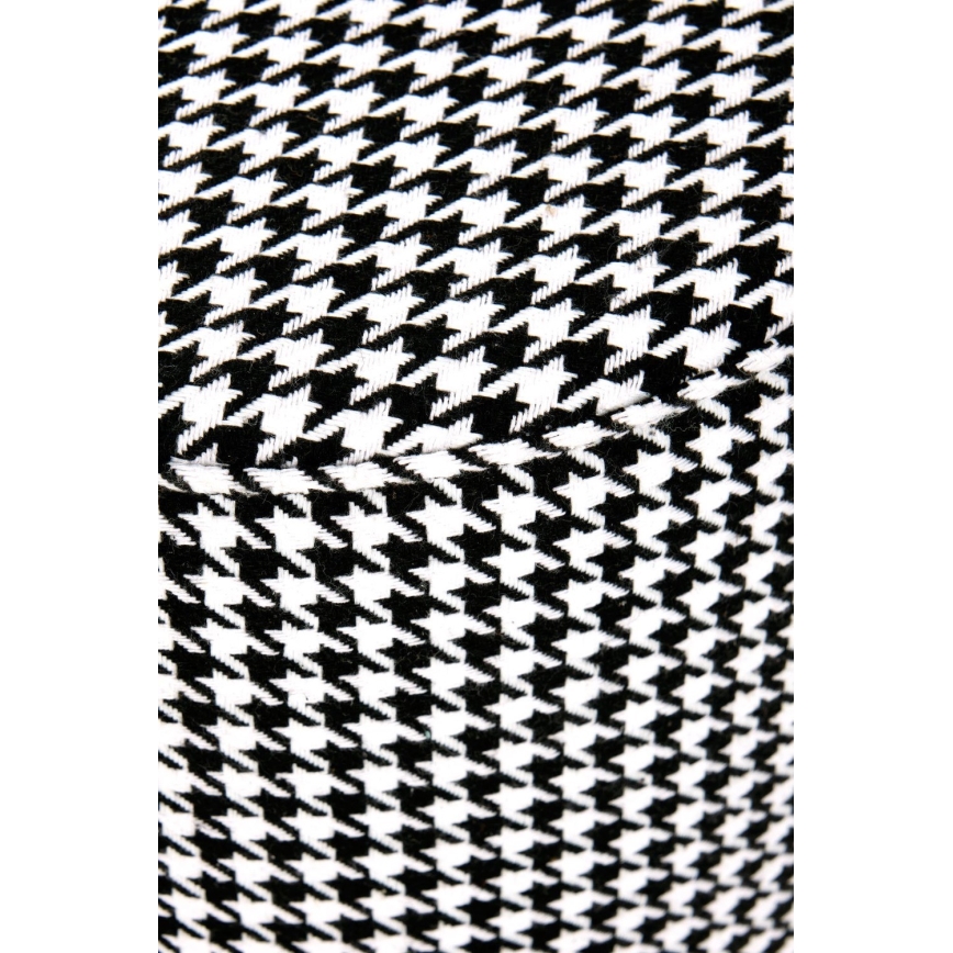 Taburet ARUNA pr. 36 cm bílá/černá/zlatá