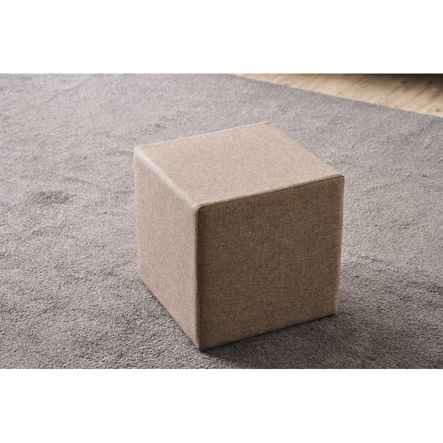 Taburet CUBI 40x40 cm hnědá