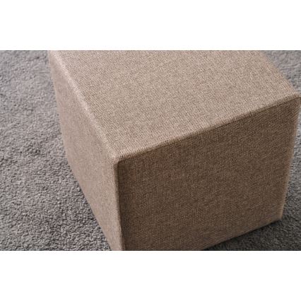 Taburet CUBI 40x40 cm hnědá