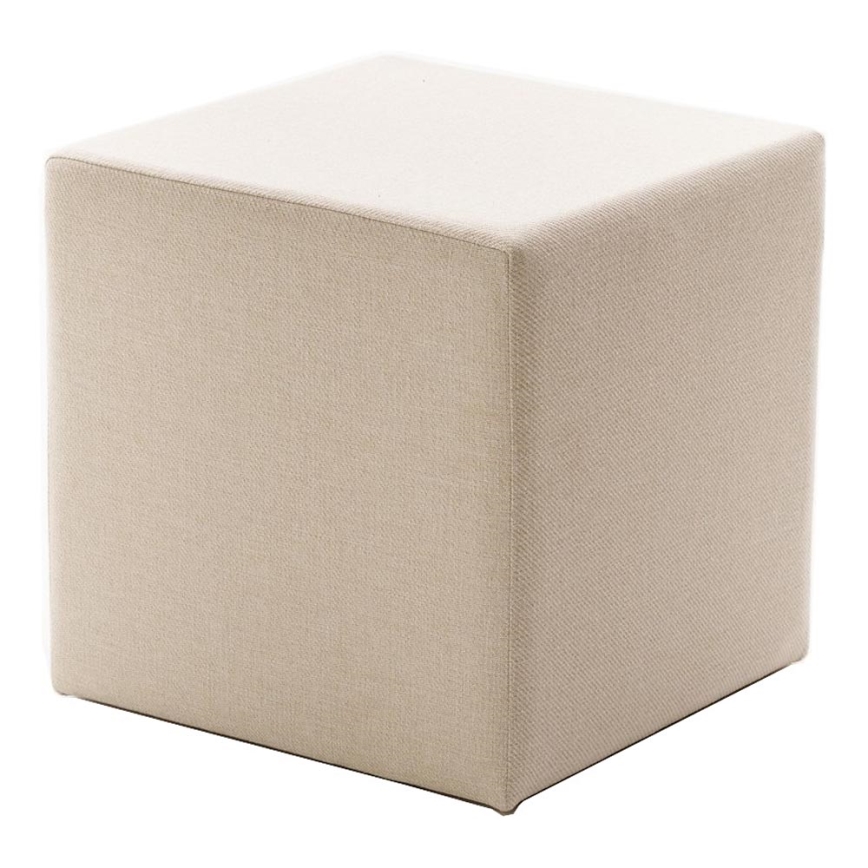 Taburet CUBI 40x40 cm krémová