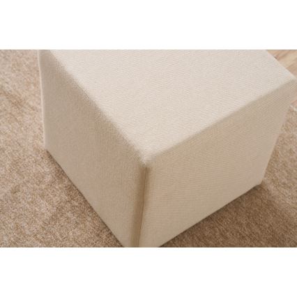 Taburet CUBI 40x40 cm krémová