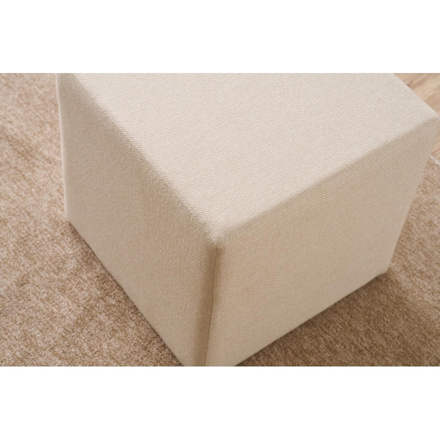 Taburet CUBI 40x40 cm krémová
