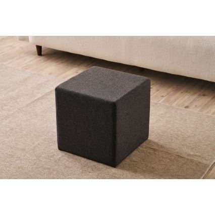 Taburet CUBI 40x40 cm tmavě hnědá