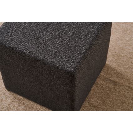 Taburet CUBI 40x40 cm tmavě hnědá