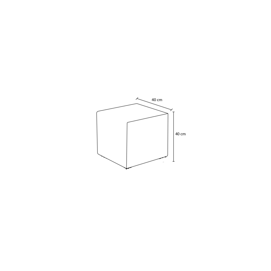 Taburet CUBI 40x40 cm zelená