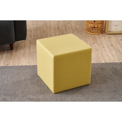 Taburet CUBI 40x40 cm žlutá