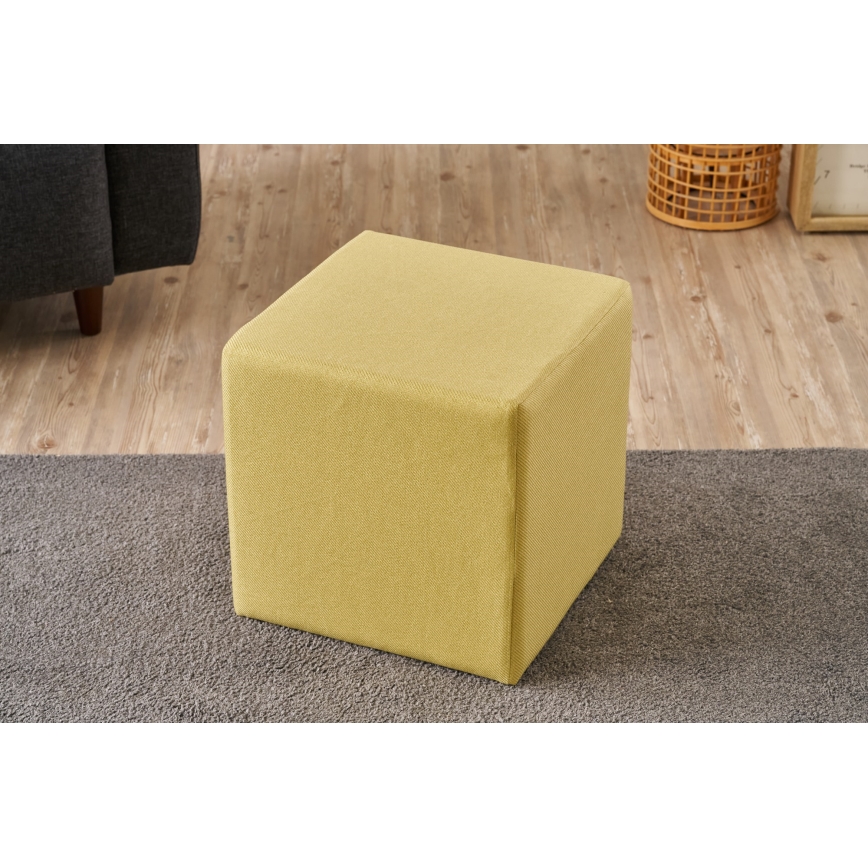 Taburet CUBI 40x40 cm žlutá
