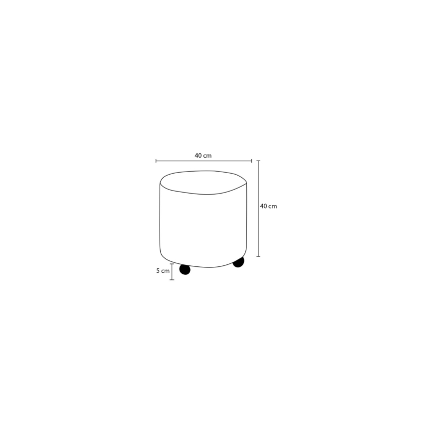Taburet KIMA pr. 40 cm antracit