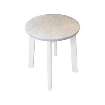 Taburet KUBE pr. 36 cm bílá/krémová