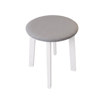 Taburet KUBE pr. 36 cm bílá/šedá