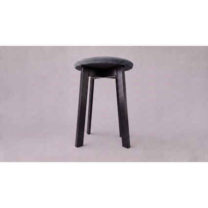 Taburet KUBE pr. 36 cm černá/antracit