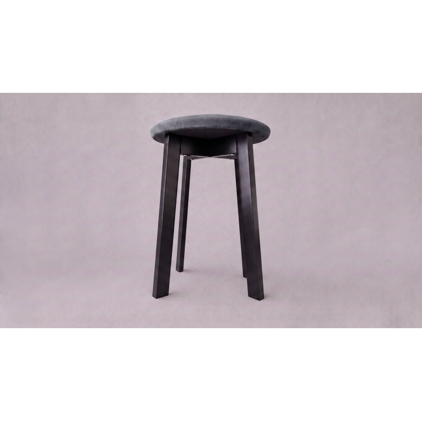 Taburet KUBE pr. 36 cm černá/antracit