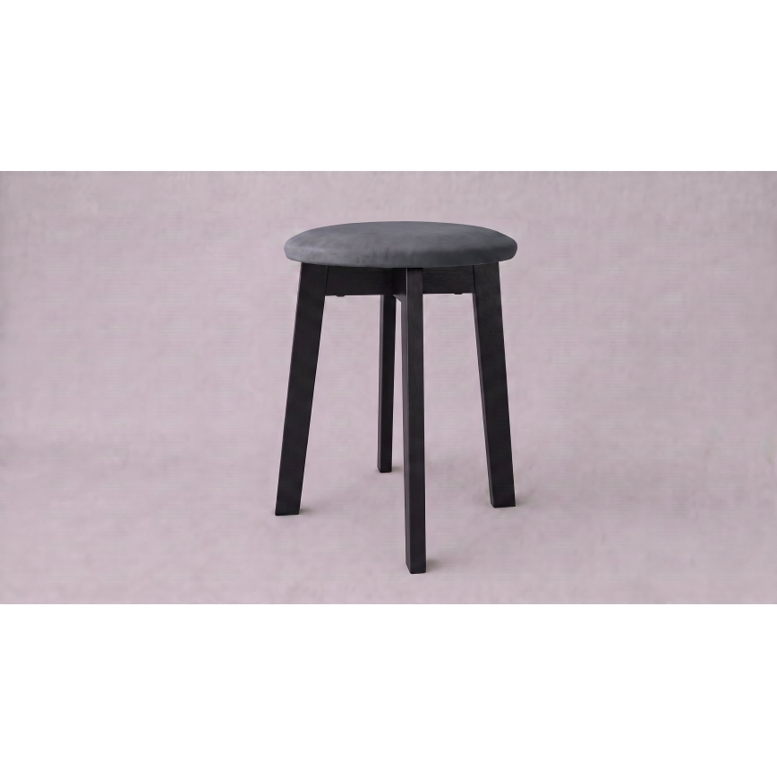 Taburet KUBE pr. 36 cm černá/antracit