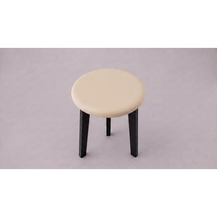 Taburet KUBE pr. 36 cm černá/béžová