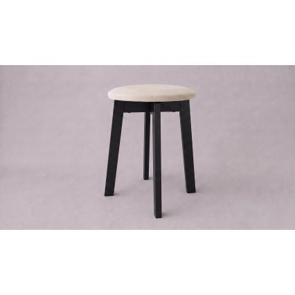 Taburet KUBE pr. 36 cm černá/béžová