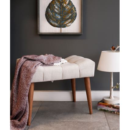 Taburet LUMI 40x58 cm krémová