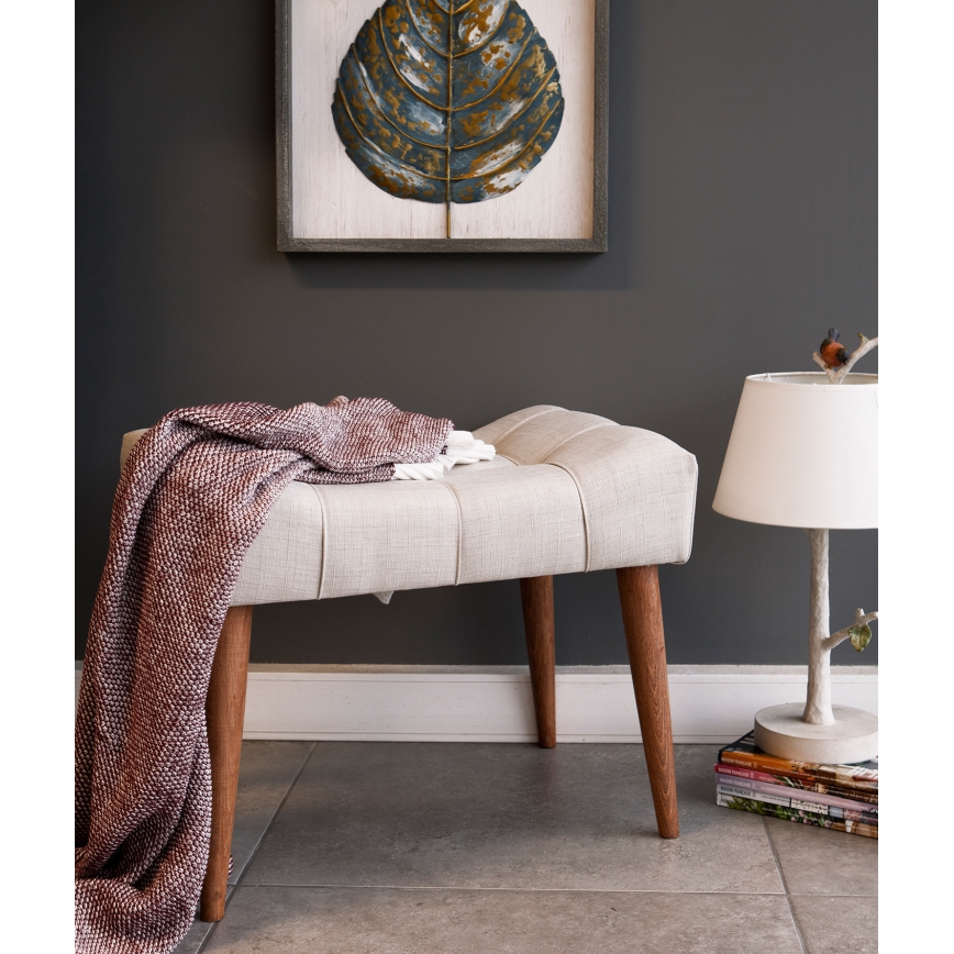 Taburet LUMI 40x58 cm krémová