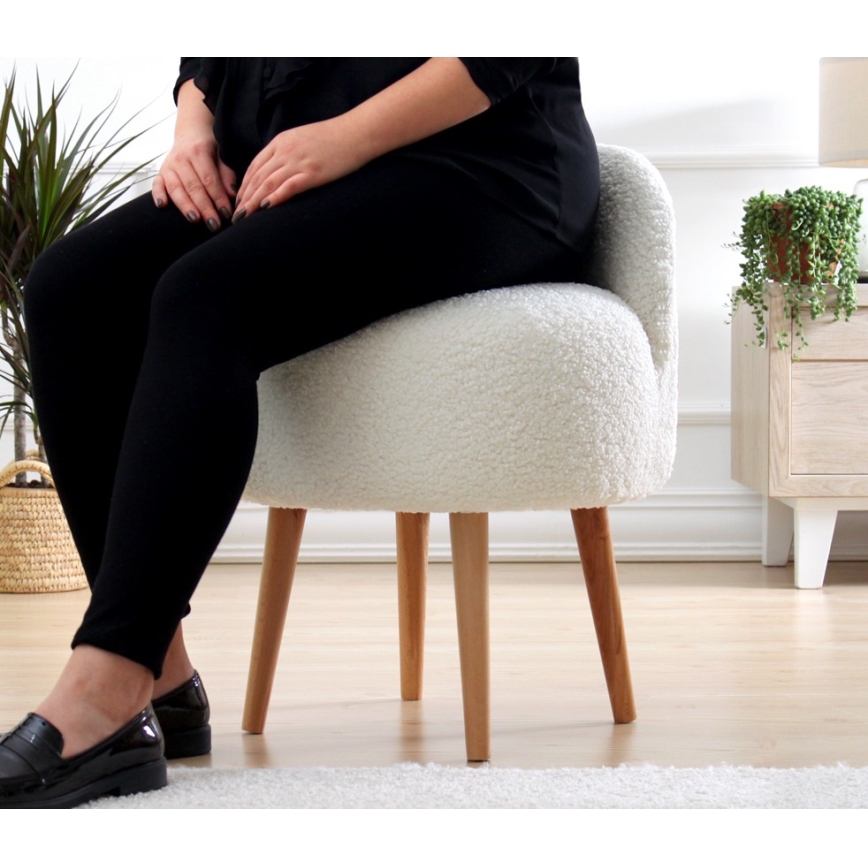 Taburet MIKI pr. 46 cm bílá