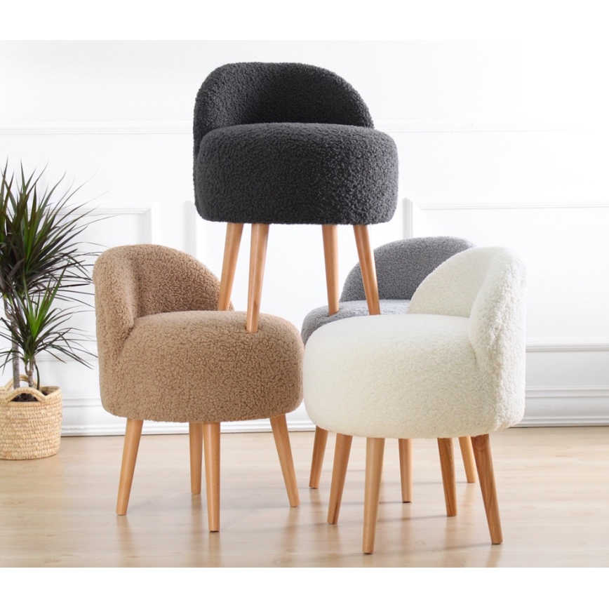 Taburet MIKI pr. 46 cm hnědá