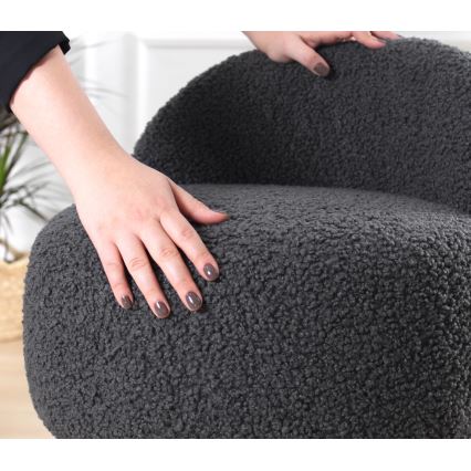 Taburet MIKI pr. 46 cm tmavě šedá