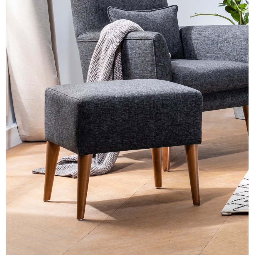 Taburet NIMO 46x50 cm šedá