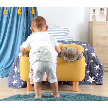 Taburet PIXI 37x61 cm žlutá