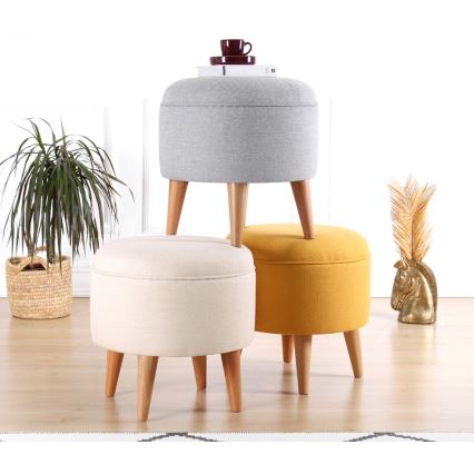 Taburet PIXI pr. 40 cm žlutá