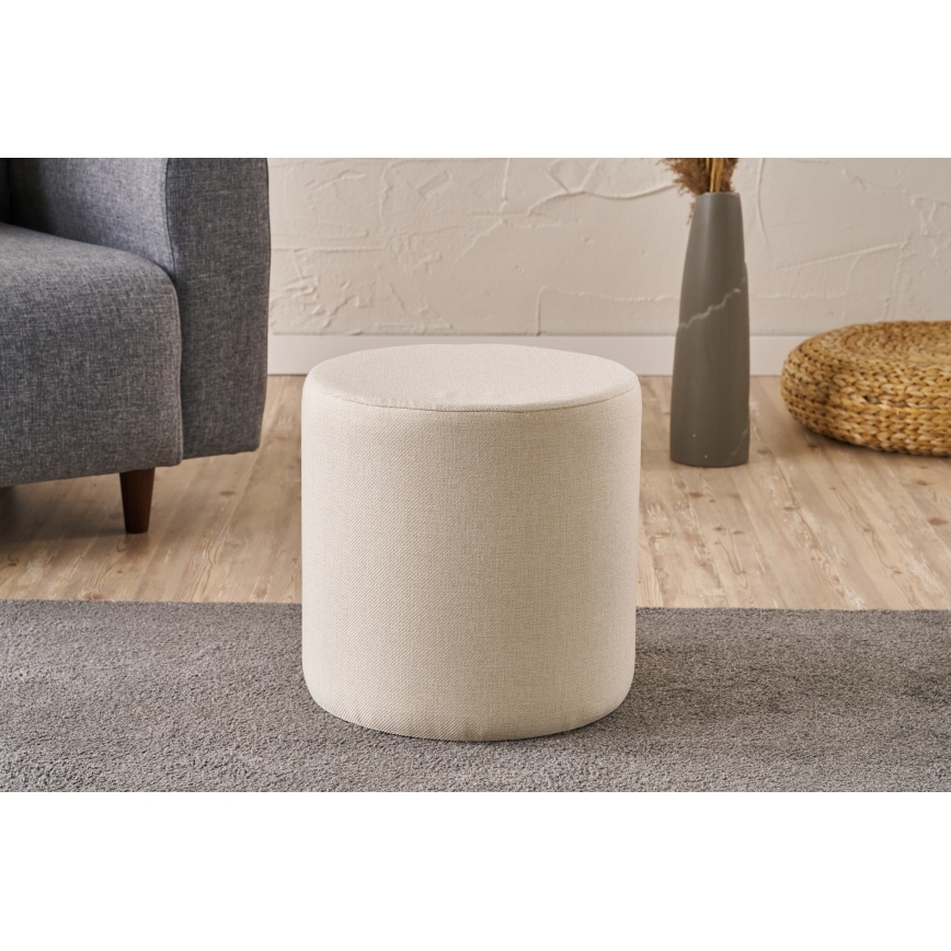 Taburet RONDO pr. 40 cm krémová