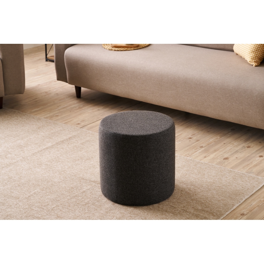 Taburet RONDO pr. 40 cm tmavě hnědá