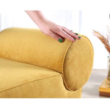 Taburet TIKI 47x45 cm žlutá