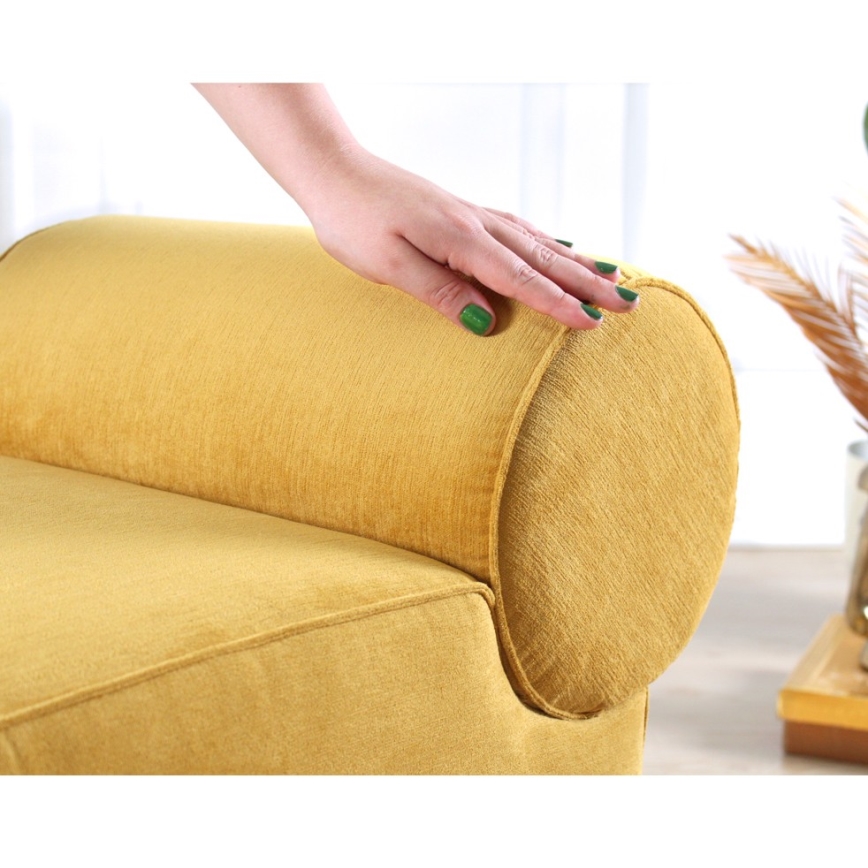 Taburet TIKI 47x45 cm žlutá